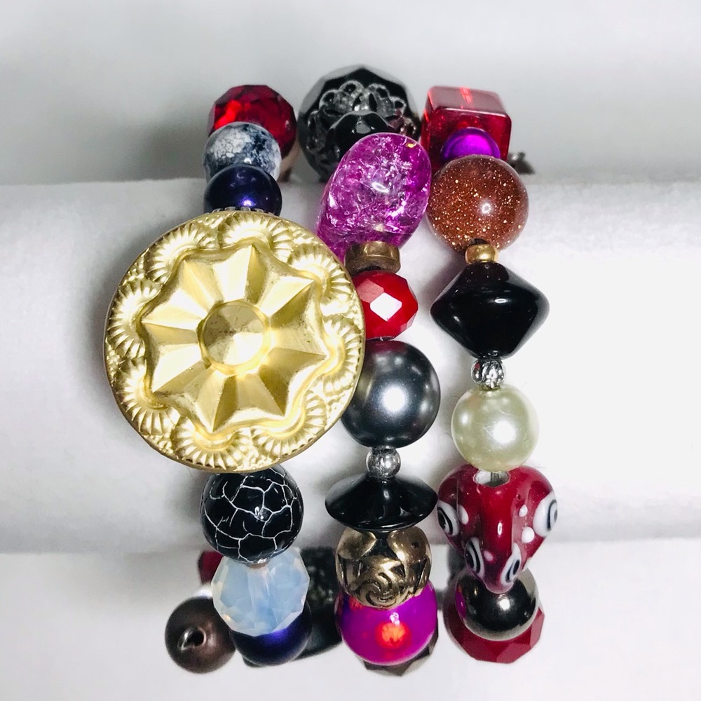 Handmade Bracelet with Vintage & Contemporary Elements (NB80) New Without Tags - Picture 3 of 9